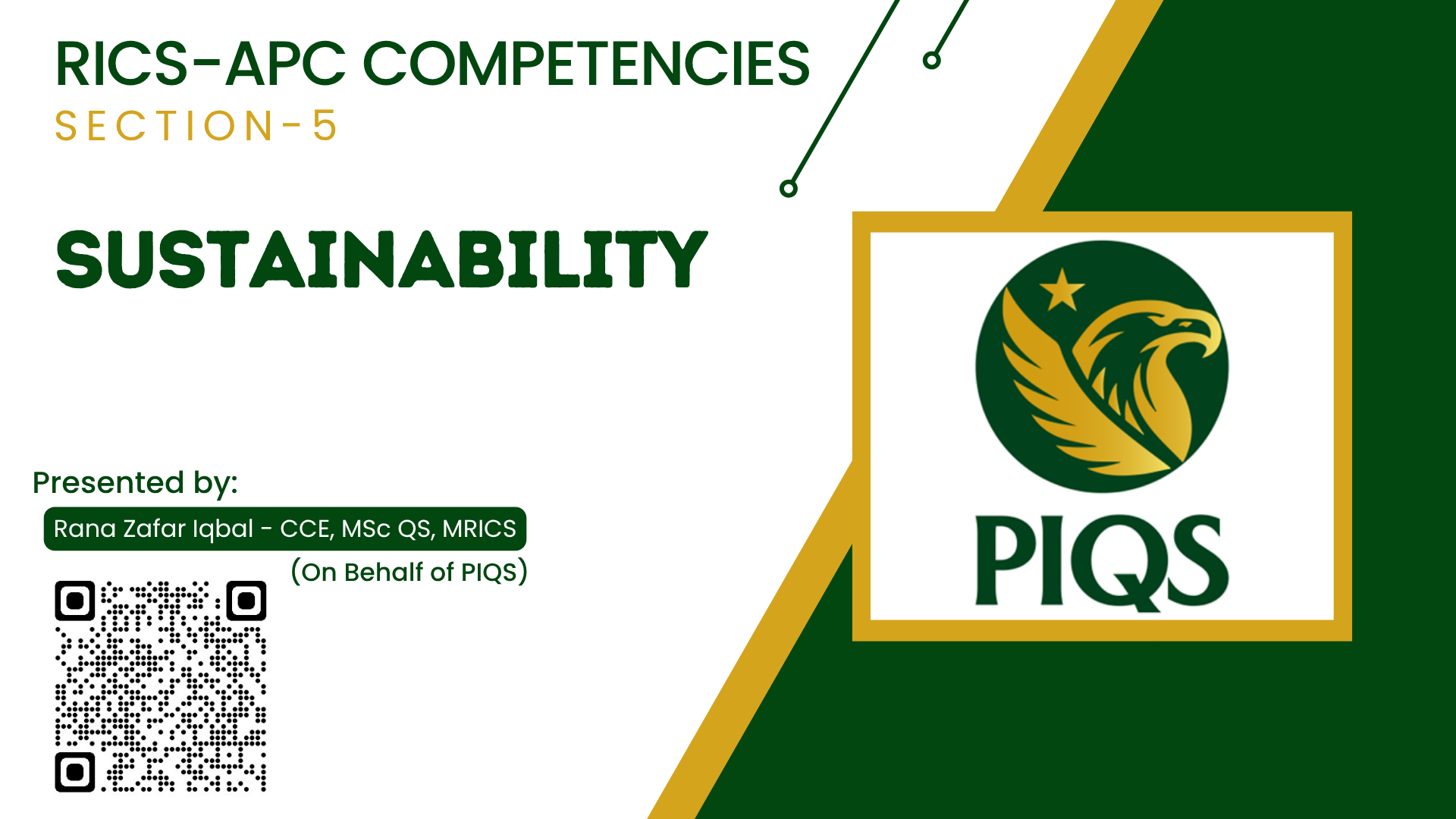 RICS - 05 - Sustainability | PIQS