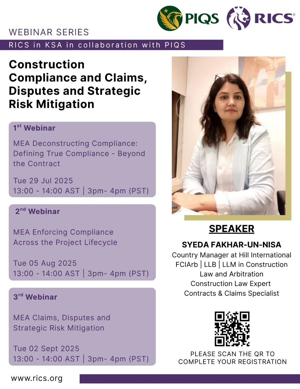 MEA Claims, Disputes and Strategic Risk Mitigation – PIQS